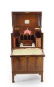 A 1920's mahogany writing desk by John Bagshaw and Sons, Liverpool, a gift to Lord Mayor of