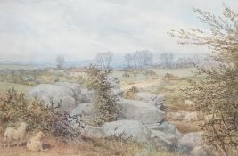 G R Smith, watercolour, Rusthall Common, signed and dated 25th April 1886, 32 x 48cm. Condition -