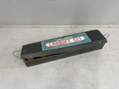 A boxed Jaques croquet set. Condition - fair to good