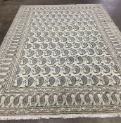 A Kashan boteh carpet, 350 x 240cm. Condition - good