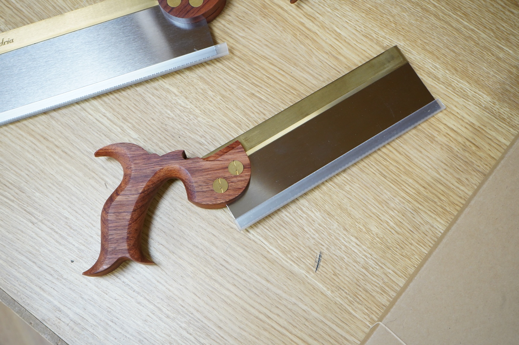 Small Rip Saws Two boxed Canadian Adria Toolworks Inc. wood saws; a small tenon rip ...