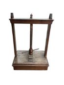 A 19th century oak press, width 71cm, depth 48cm, height 101cm