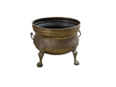 A Dutch style oval brass log bin, diameter 48cm, depth 39cm, height 37cm