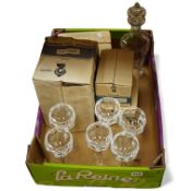 Waterford crystal glassware, boxed to include Hock glasses + sherry glasses.