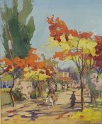 Lily R. Ednie (1876-1946) ‘Golden Mahur at Maadi’, signed and dated 1936, watercolour and gouache,