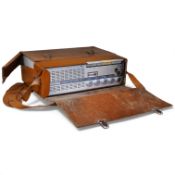 A mid-1960s leather cased portable Uher 4000 Report-S reel-to-reel recorder