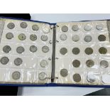 British coins, George V to Elizabeth II including,halfcrown, 1915 and thirty six halfcrowns, 1921-