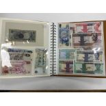 Ghana, Japan occupation, England and World banknotes, one album and loose leaves;Bank of Ghana,
