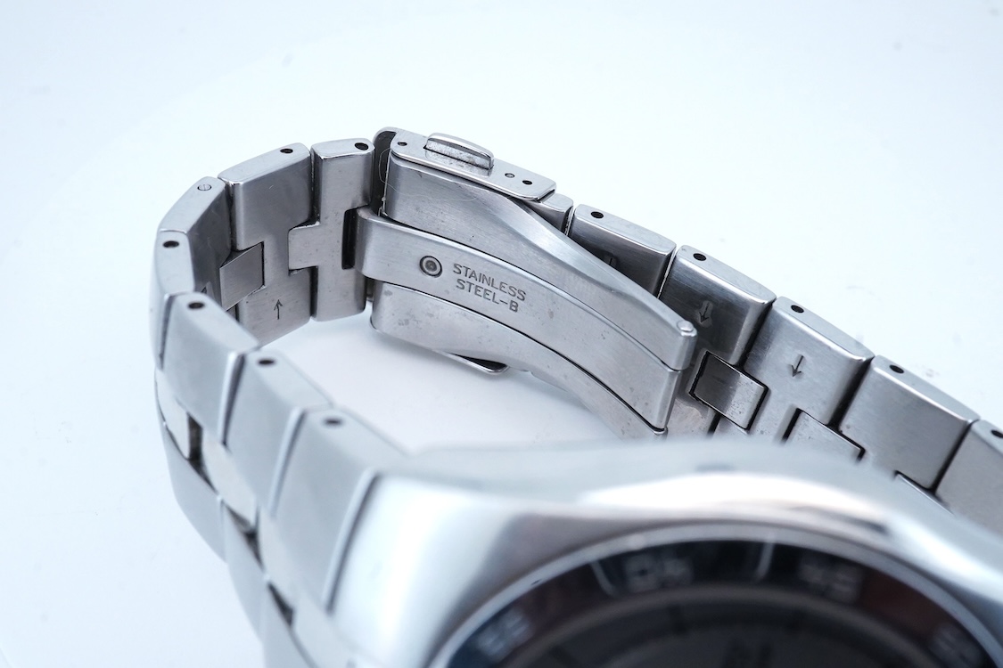 A gentleman's recent stainless steel Seiko Arctura Kinetic Chronograph wrist watch, with baton - Image 6 of 8