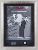Paul McGinley framed and autographed display&nbsp;