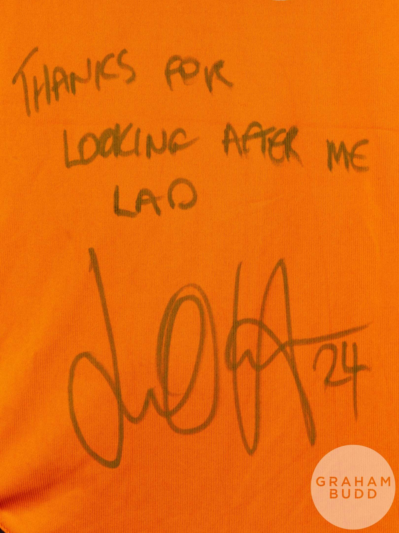 Jamie O'Hara old gold No.24 Wolverhampton Wanderers short-sleeved shirt,&nbsp;2011-12 - Image 3 of 5