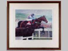 Signed Best Mate Cheltenham Gold Cup limited edition print by Jacqueline Stanhope.
