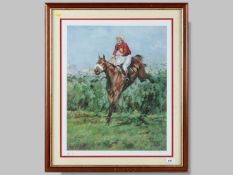 After Claire Eva Burton, RED RUM WITH TOMMY STACK UP IN THE 1977 GRAND NATIONAL.