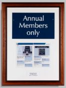 Original signage from Ascot Racecourse prior to the redevelopment programme 2005-2006.