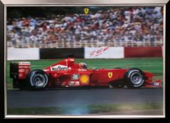 Michael Schumacher Ferrari Signed Print