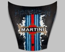 Porsche Martini 911 Carbon Fibre Bonnet Art Display