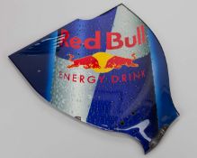 Sebastian Vettel 2010 Red Bull Racing RB6 Race Used Rear Wing End Plate – Red Bull Can Livery