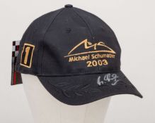 Michael Schumacher 2003 Ferrari Signed Cap