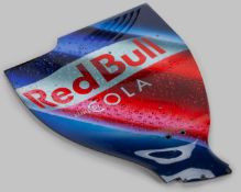 Sebastian Vettel 2009 Red Bull Racing RB5 Race Used Rear Wing End Plate –Red Bull Cola Livery