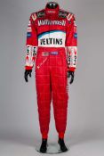 Alex Zanardi 1999 Winfield Williams Race Used Race Suit