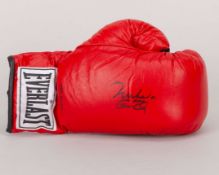 Muhammad Ali red autographed Everlast boxing glove