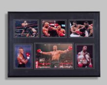 Mike Tyson autographed display