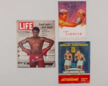 Muhammad Ali v Cleveland 'Big Cat' Williams World Heavyweight boxing programme, 14th Nov 1966