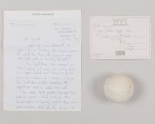 A polo ball signed by HM King Charles III (when Prince of Wales)