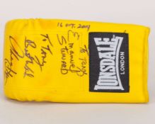 Boxing glove signed by Emanuel Steward and Thomas ‘Hitman’ Hearn