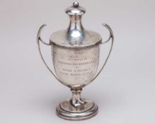 Silver Irvine & District Social Darts league Trophy, 1926