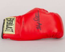 Floyd Patterson red autographed Everlast boxing glove