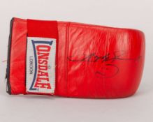 Boxing glove signed by Sugar Ray Leonard