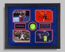 Rafael Nadal a signed tennis ball