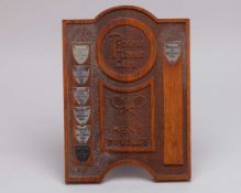 Phoenix Tennis Club Mens Double plaque, 1950-56