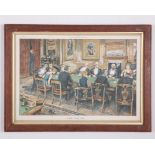 A print relating to the Prince of Wales and the ‘Royal Baccarat Scandal’