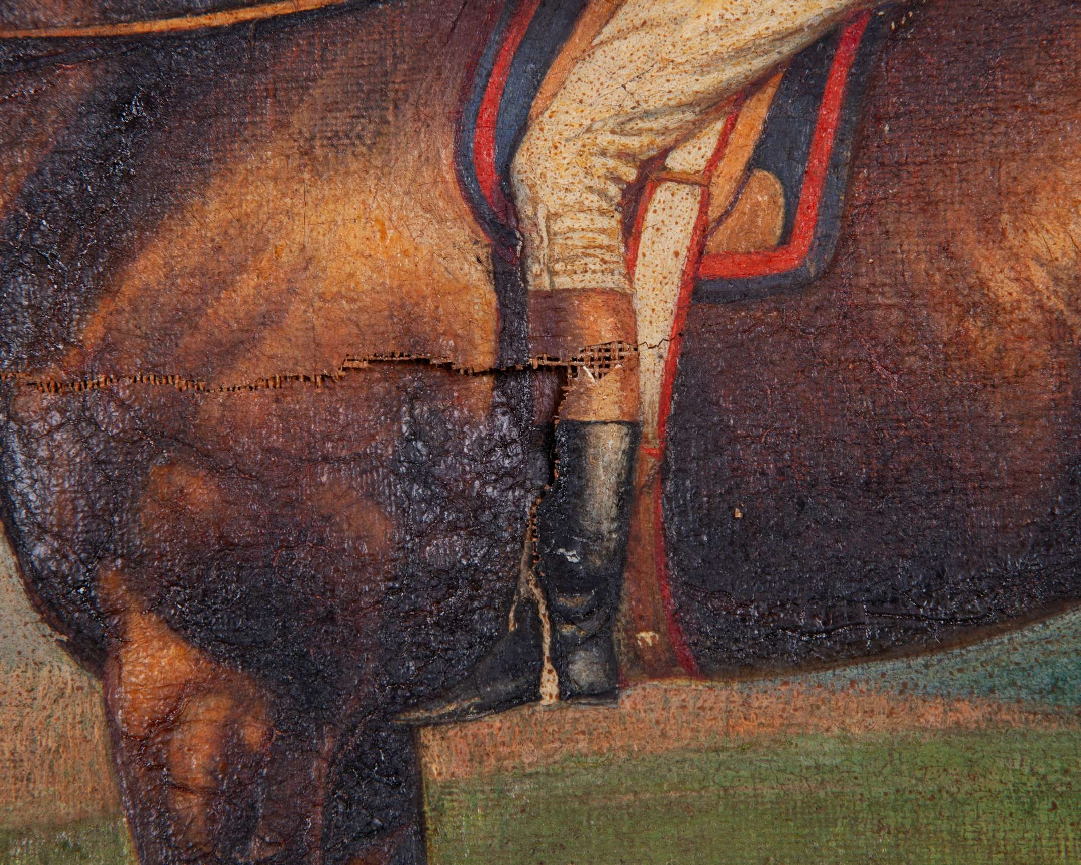 George Robert Leftwich (British, 1846-1929) oil painting of the royal racehorse Persimmon - Image 2 of 3