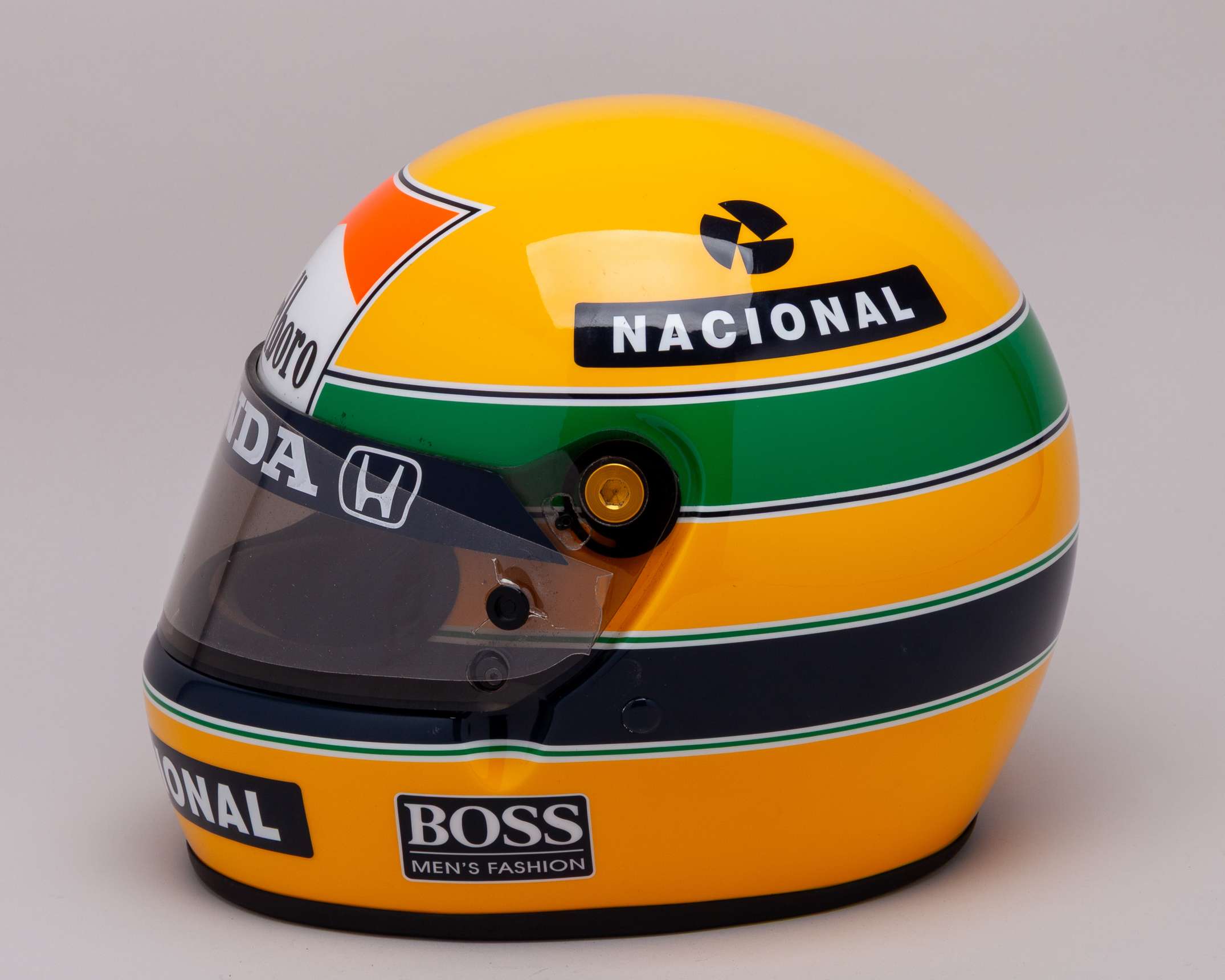 Ayrton Senna 1989 Honda Marlboro McLaren Replica Bell XFM1 Helmet - Image 2 of 7