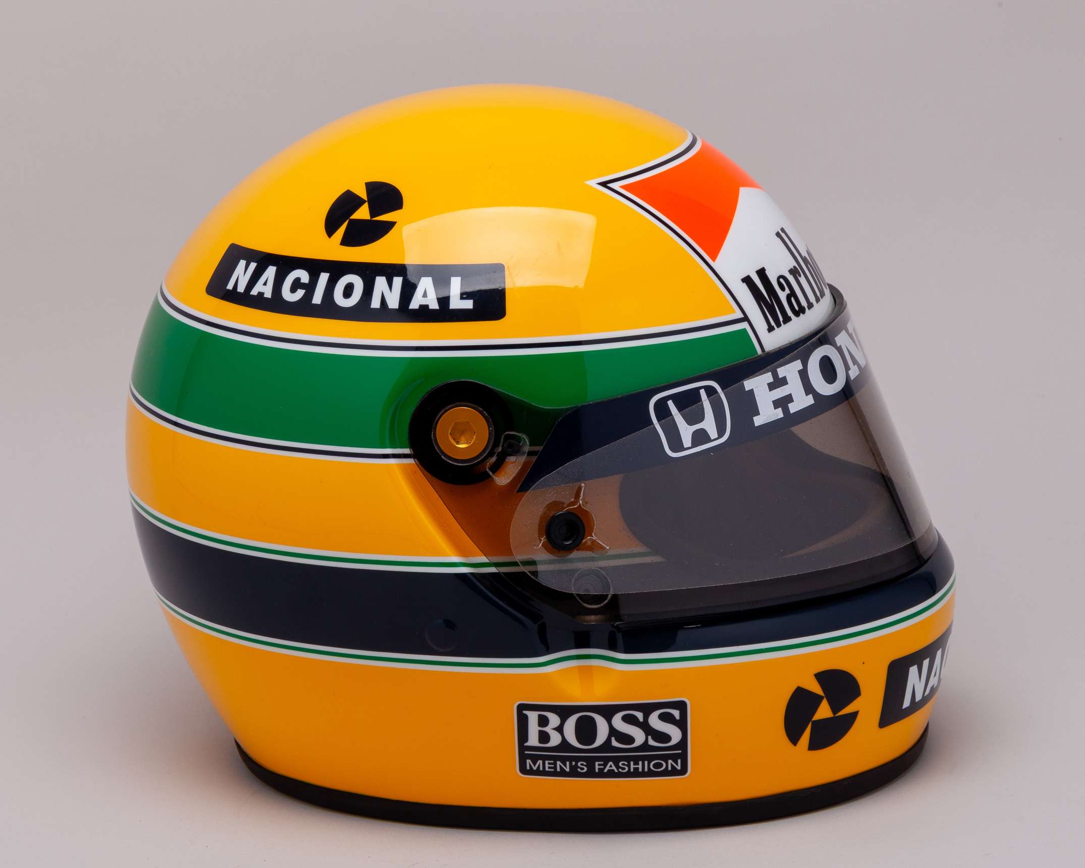 Ayrton Senna 1989 Honda Marlboro McLaren Replica Bell XFM1 Helmet - Image 3 of 7