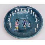 An unusual golf related charger, decorated with William Innes and Ben Hogan