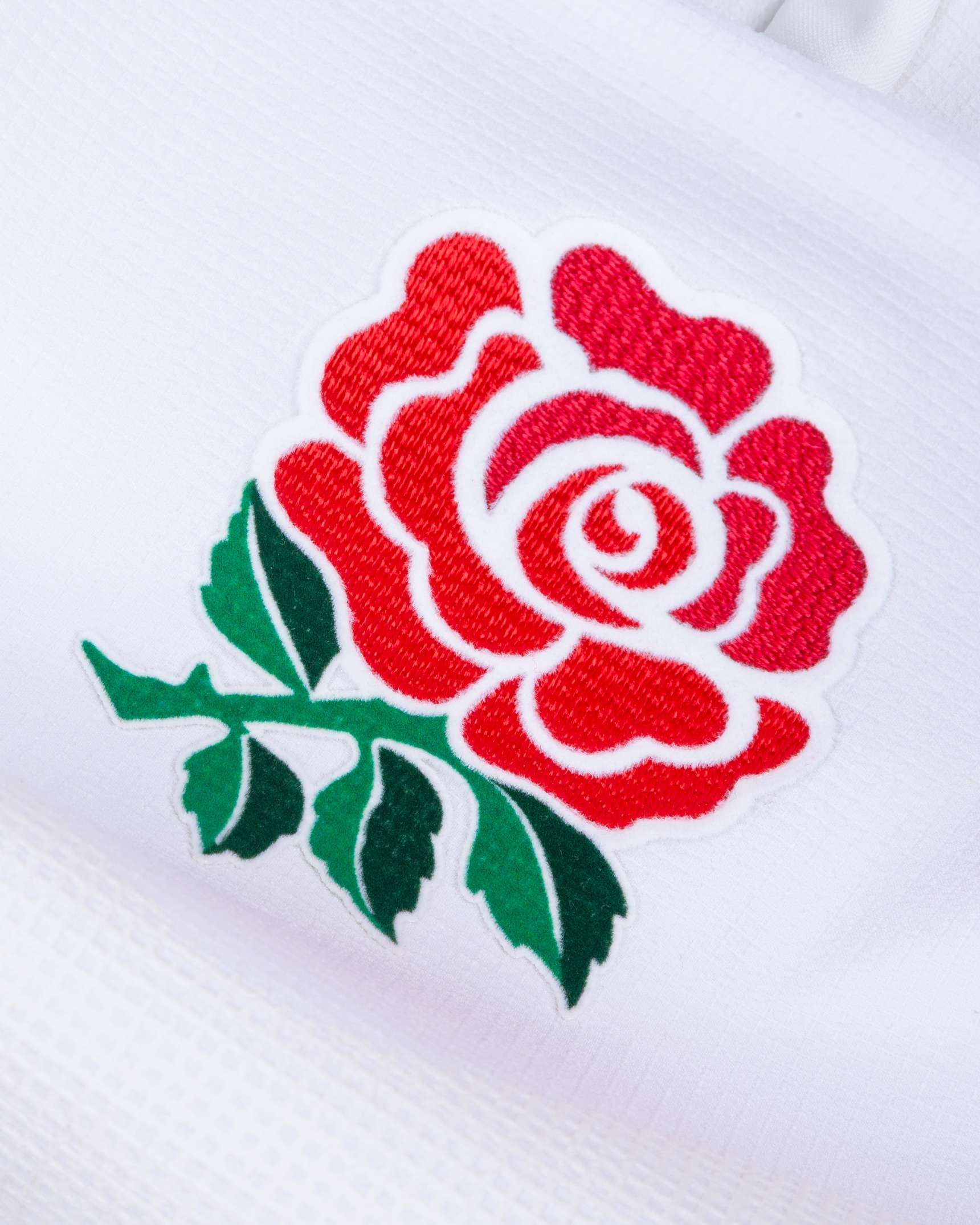 White and red No.9 England rugby union short-sleeved shirt, 2005-06 - Image 3 of 5