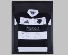 An autographed Barbarian replica shirt