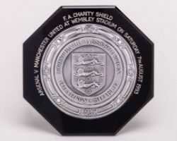 Paul Parker a silver Manchester United v. Arsenal Charity Shield plaque, 1993
