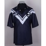Black and white No.3 Rugby League New Zealand v. England shirt. 1998