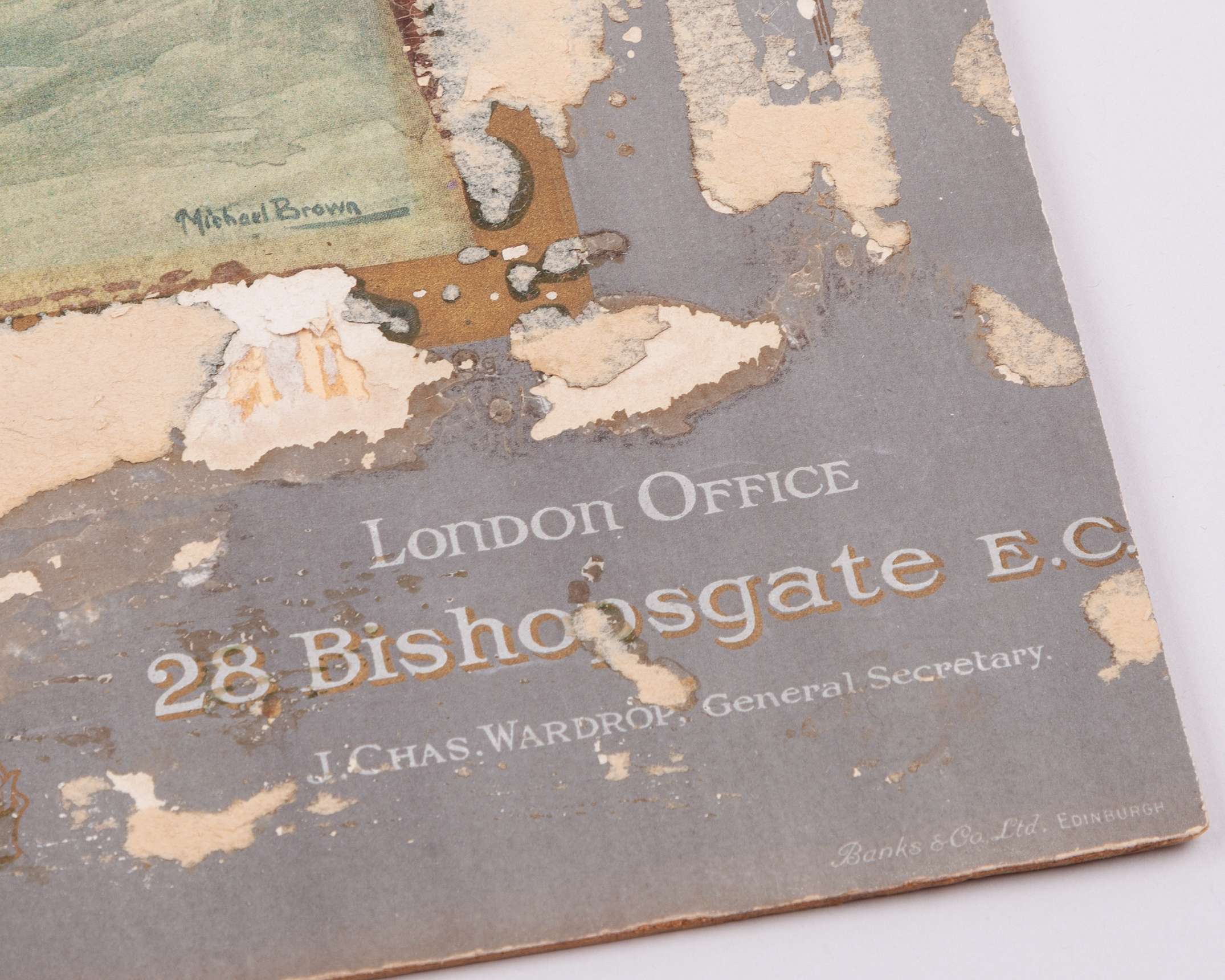 After Michael J Brown original 1913 Life Association of Scotland Calendar - Image 3 of 3