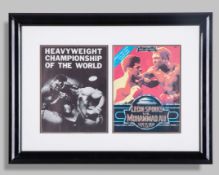 Muhammad Ali v. Sonny Liston and Leon Spinks v. Muhammad Ali programmes