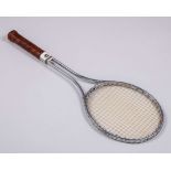 A Wilson T2000 aluminium racket with autographed Jimmy Connors cover