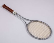 A Wilson T2000 aluminium racket with autographed Jimmy Connors cover