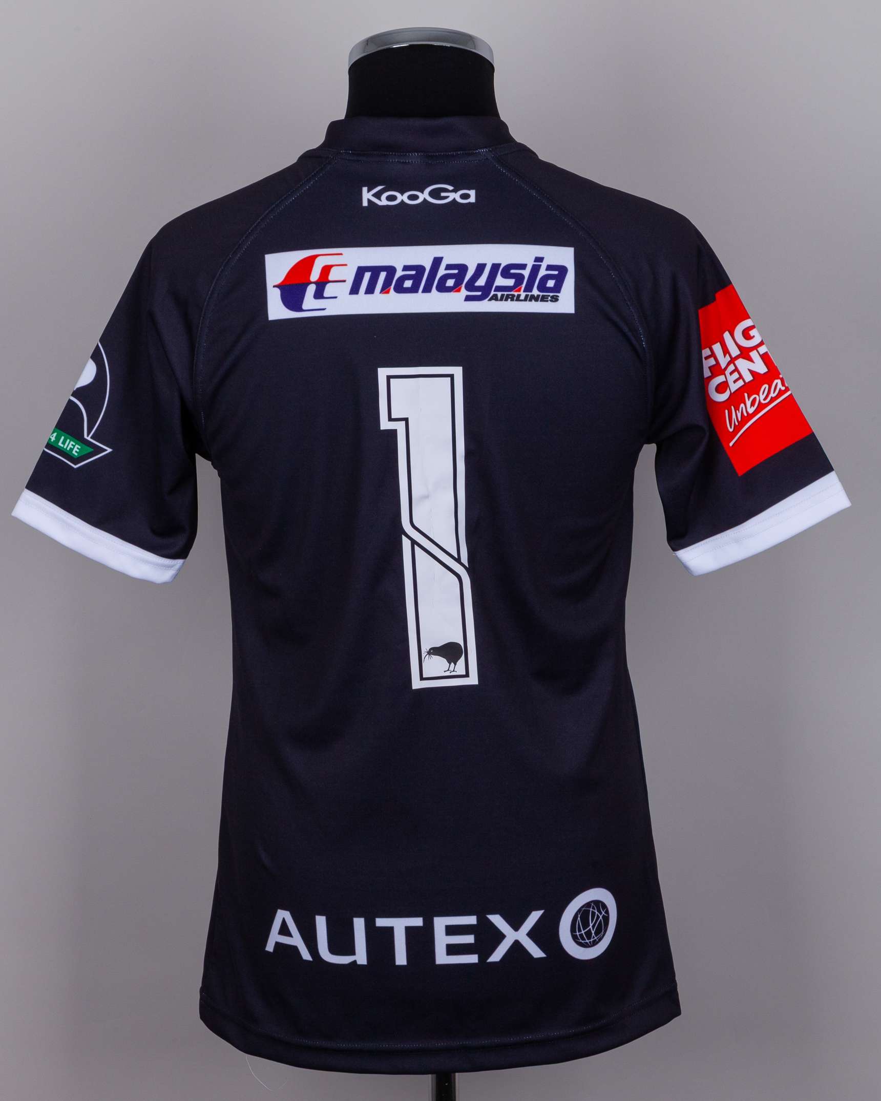 Black and white No.1 Rugby League autographed short-sleeved shirt - Image 2 of 6