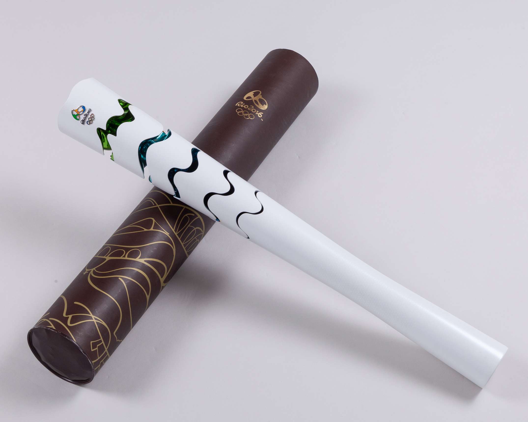 Rio de Janeiro 2016 Olympic Games torch, designed by Chelles e Hayashi