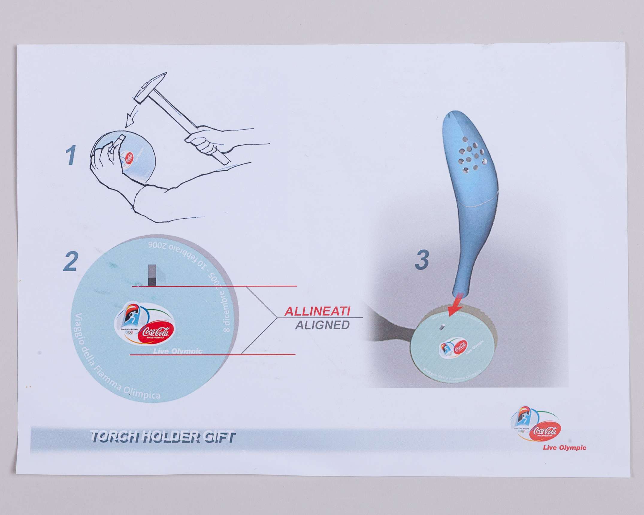 A Torino 2006 Winter Olympic Games torch, designed by Pininfarina of Torino - Image 7 of 7